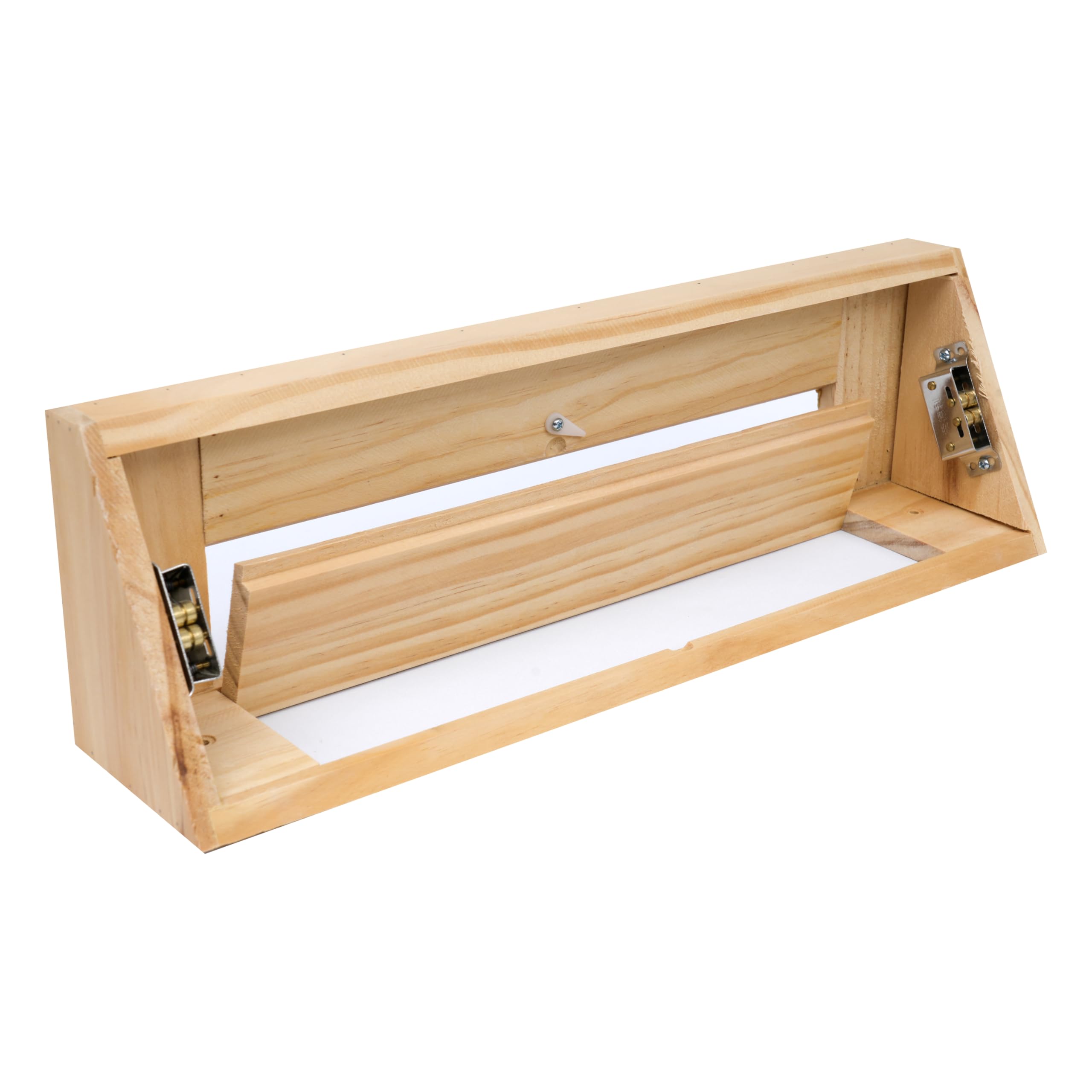 Handua Rejilla de aire de retorno de zócalo de madera de 24 pulgadas | Registro de aire decorativo para suelo | Cubierta de ventilación de madera de roble rojo natural preacabada para apertura de