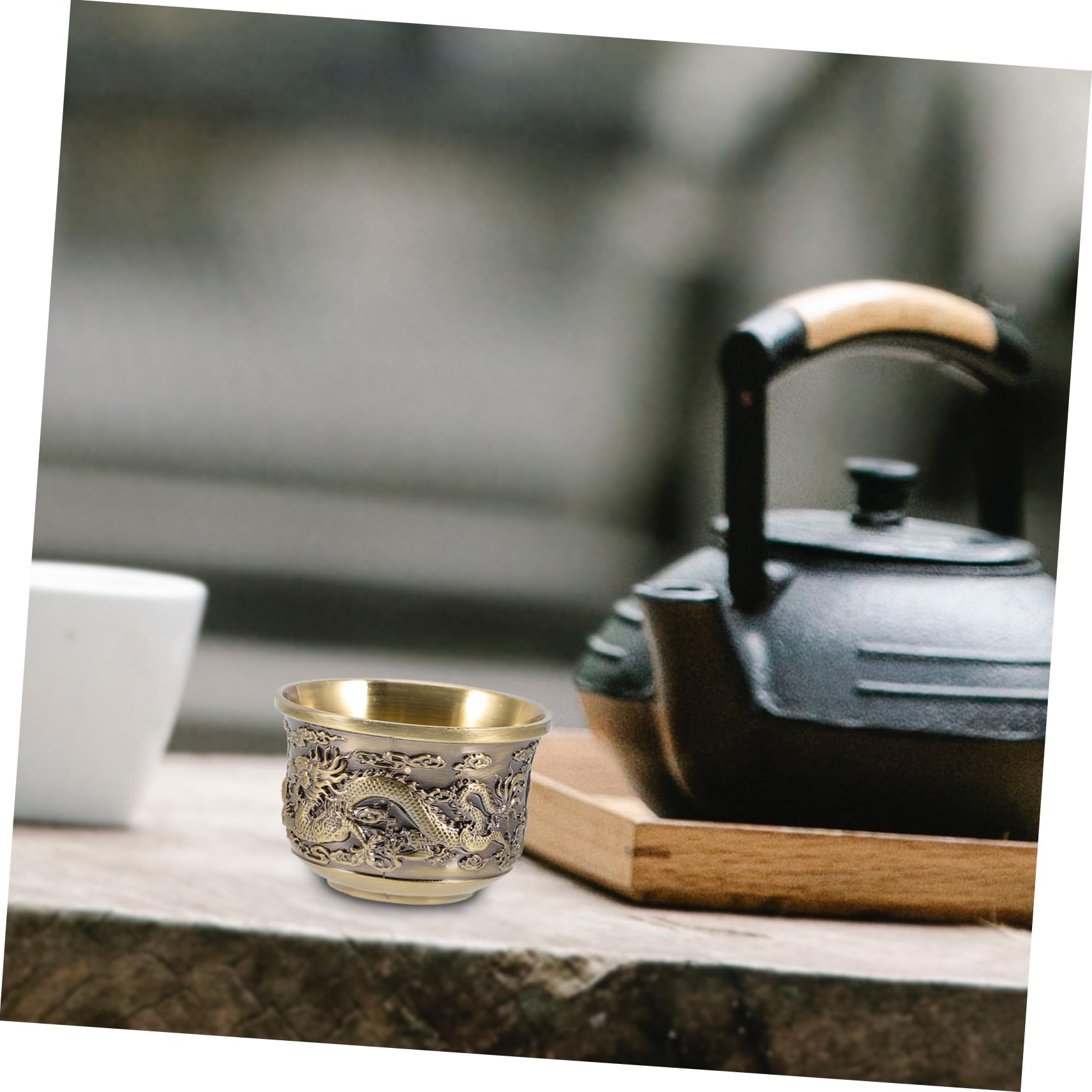 UPKOCH Porcelain Tea Cup 1.76Oz Vintage Chinese Style Latte Mug for Gongfu Tea Table Home and Office Decor - Image 3