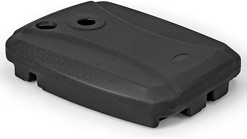 Tangkula Base universal de sombrilla compensada, base resistente rellena de agua y arena con base cruzada y ruedas, soporte de paraguas con ruedas