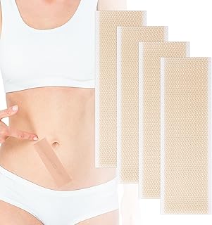 Silicone Scar Removal Sheets After Post-op, Scar Adhesive Strips for C-Section, Burn, Healing Alternative, 4 Pcs