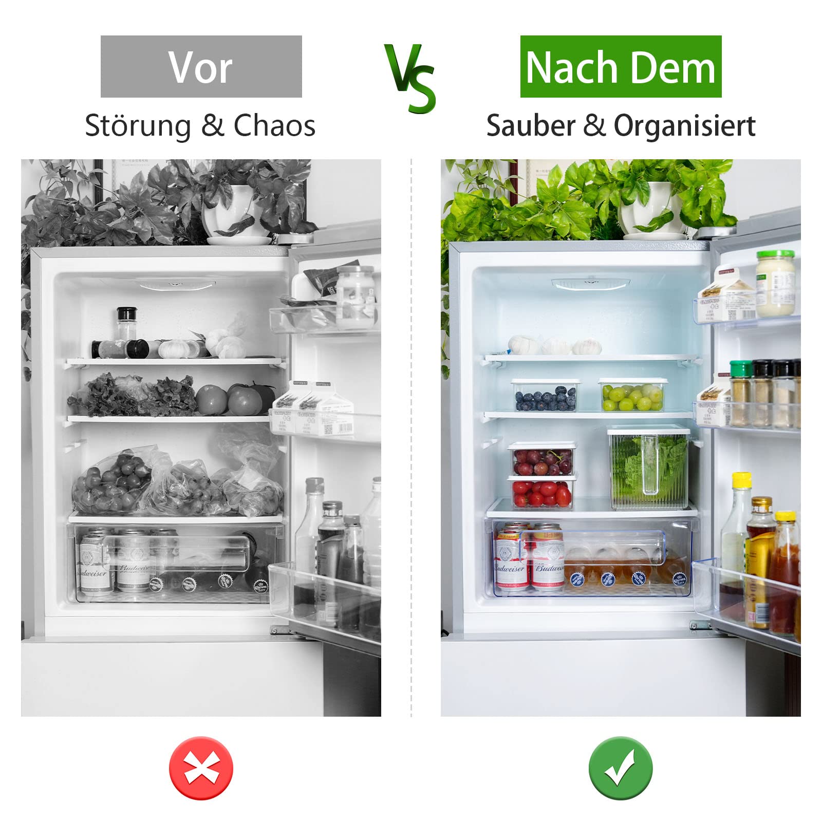 Khlschrank Organizer Gemse,Frischhaltedosen mit Deckel,Khlschrank  Aufbewahrung Obst fr Kchen,Aufbewahrungsbox Khlschrank,Kuhlschrankorganizer  Set Stapelbar,Speisekammer,Gemischt Gemse,BPA Frei : Amazon.de: Kche,  Haushalt & Wohnen
