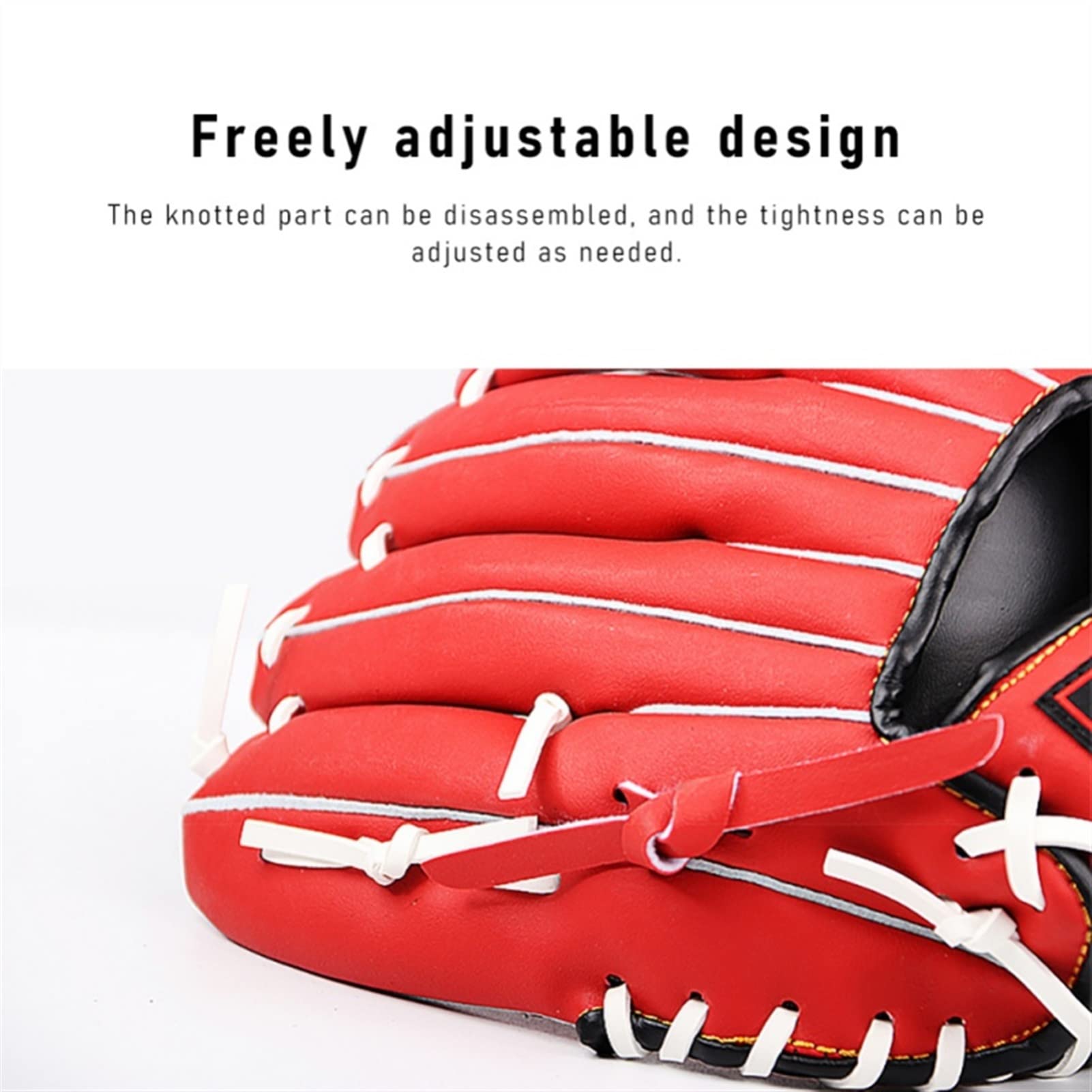 Guante de béisbol para niños/jóvenes/adultos Guantes de béisbol para jóvenes Guantes de béisbol de cuero de PU Guantes de campo duraderos Accesorios de béisbol Béisbol de 11/11,5 pulgadas pa