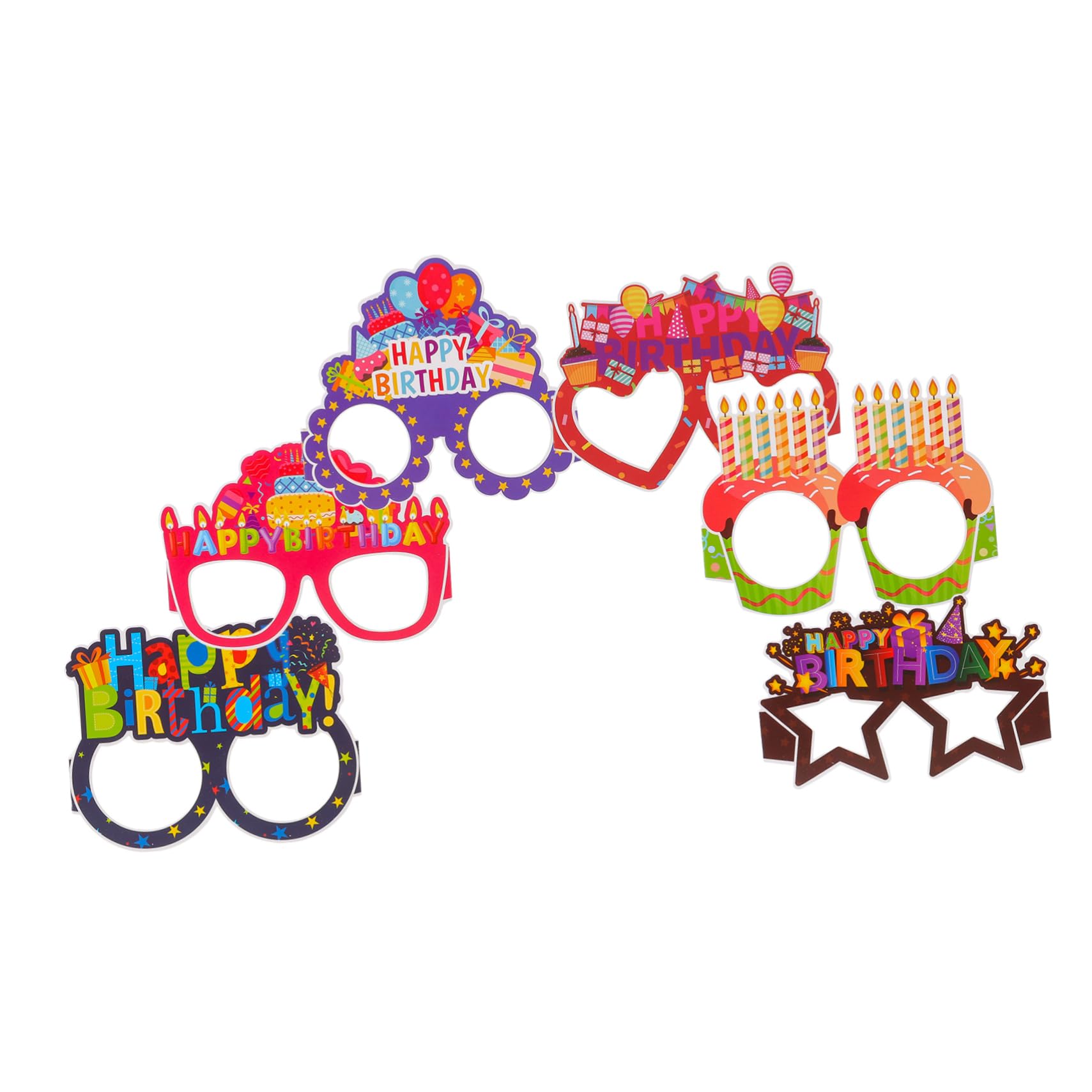 Garneck 90pezzi Occhiali Di Carta Divertenti Per Feste Di Compleanno Per Accessori Fotografie Per Creare Momenti Indimenticabili e Divertenti Durante Le Celebrazioni