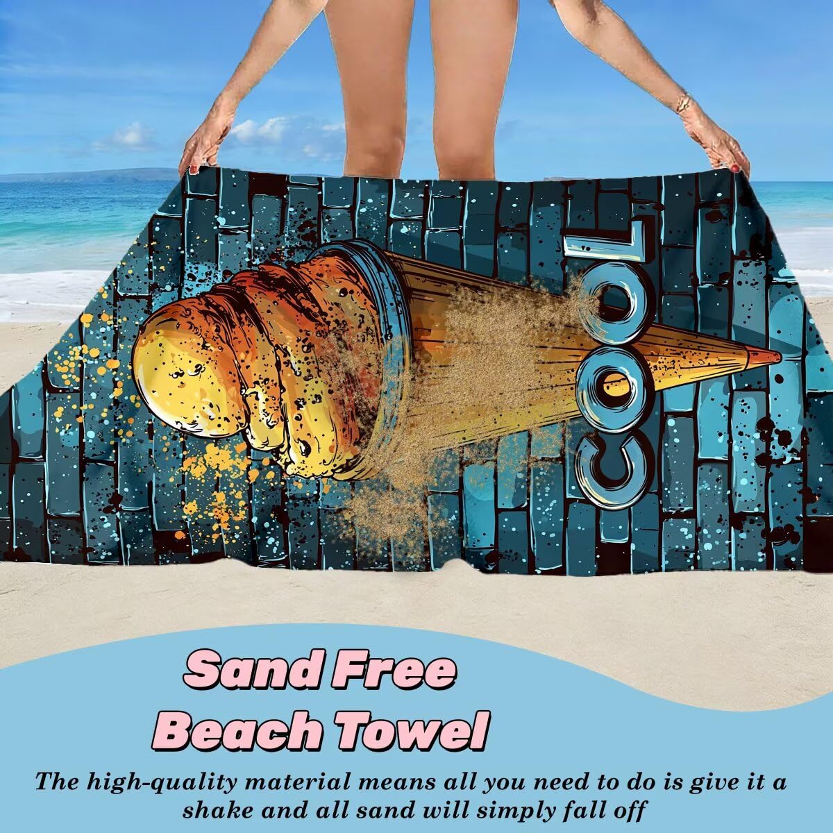 Ręcznik plażowy XXL, 90 x 180 cm, zestaw 2 szt., ręcznik plażowy z mikrofibry, szybkoschnący, do sauny, fitness, bez piasku, ręcznik plażowy, do sauny, duży ręcznik kąpielowy, prezent dla kobiet -4719
