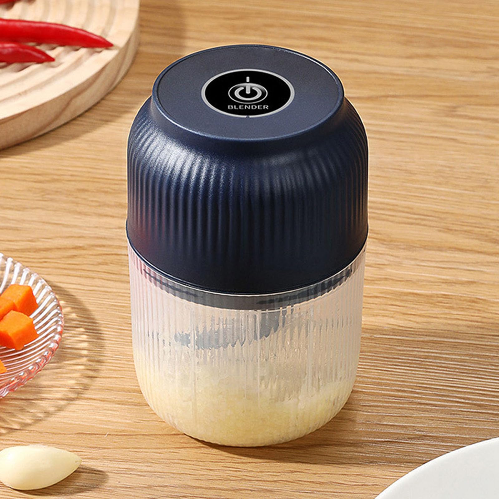 Picadoras de ajo eléctricas, trituradores de Verduras, Prensa de 300ml, máquina picadora, trituradora de ajo, Herramienta para Picar Alimentos