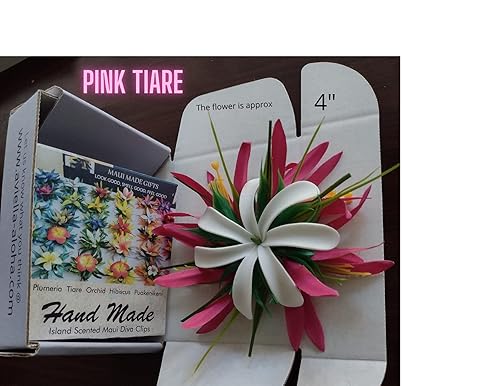 Miniatura 7 de Hand Made Tahitian Tiare Luau Flower Accessories Moana Hair Clip Hawaiian Flowers for Hair Tropical Hair comb for Brides Beach Wedding Flower