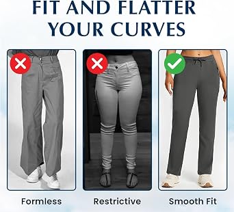 Stretch Active Pants for Women Over 50, Women's Ultra Stretch Breathable Casual Quick Drying Comfy Fit Hiking Pants (US, Alpha, XX-Small, Regular, Regular, Black Jogger)