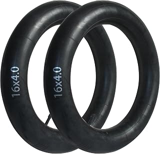 1/2 PCS 16x4.0 Bike Inner Tube | Schrader Valve | for 16 Inches Fat Tire, Snow & Sand Bikes | Heavy-Duty Rubber