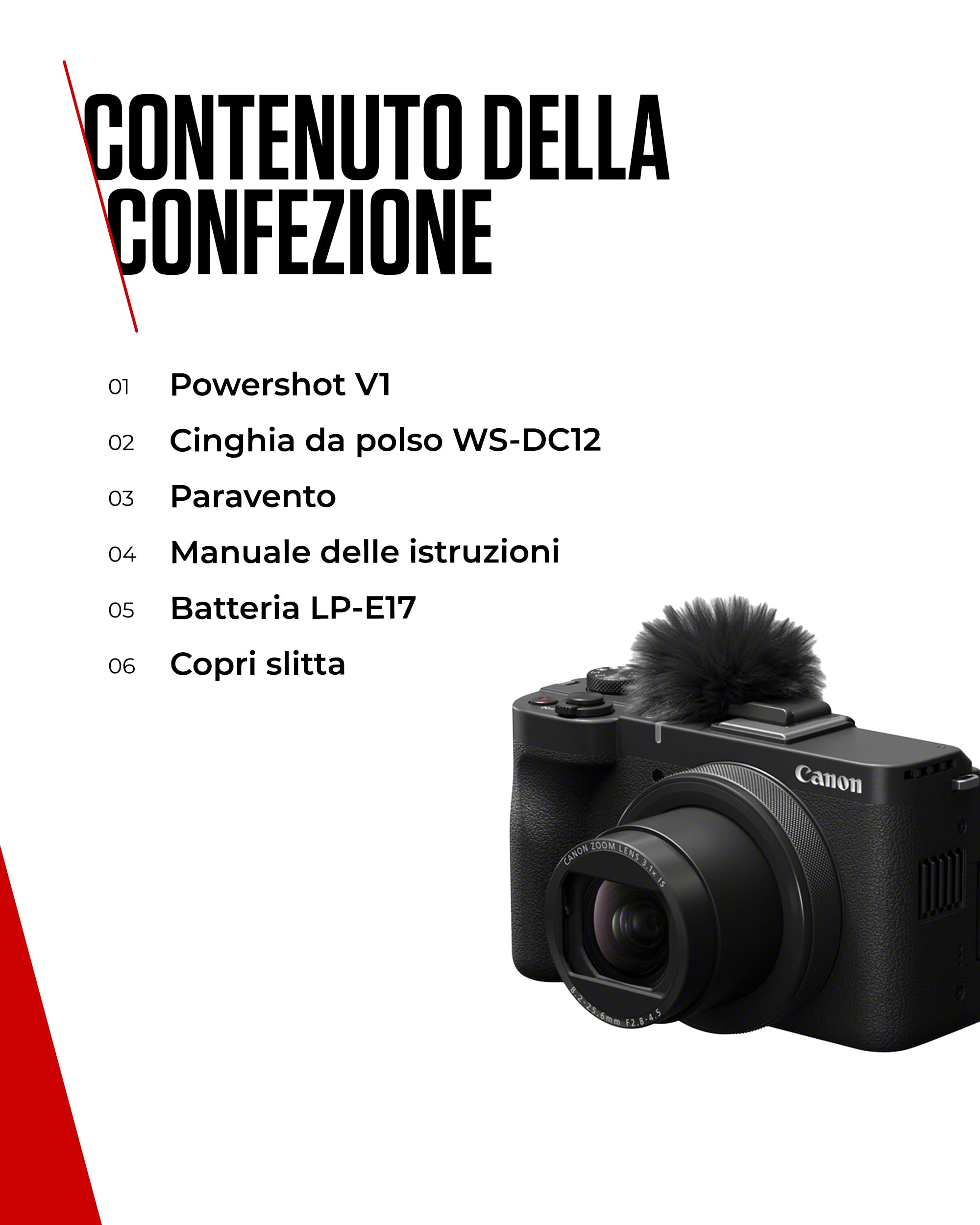 Canon PowerShot V1 – Fotocamera Digitale per Vlogging con Obiettivo Ultra-Grandangolare f/2.8 | Attrezzatura per Content Creator, Vlog e Viaggi | Connessione USB e Wi-Fi