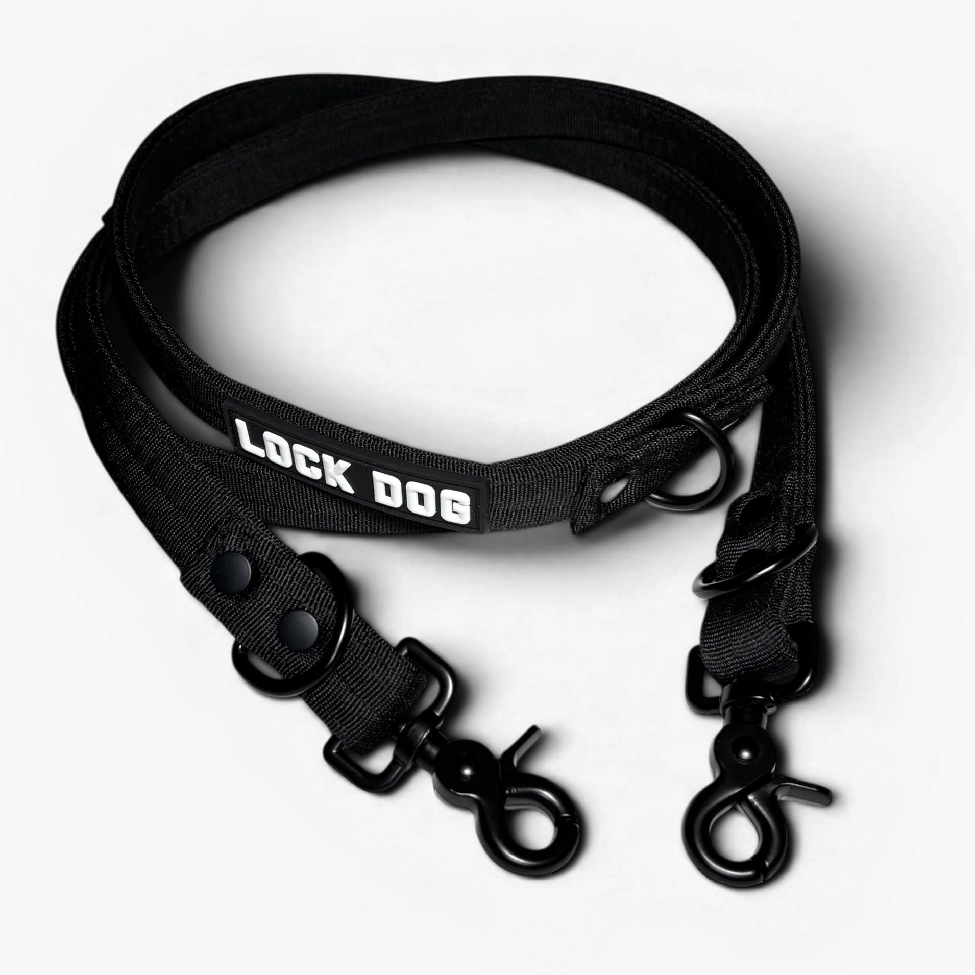 Schnitt- & bissfeste - Hundeleine – Hochleistungsfasern statt Drahtseil – Scherenkarabiner - 360° drehbar - LOCK DOG