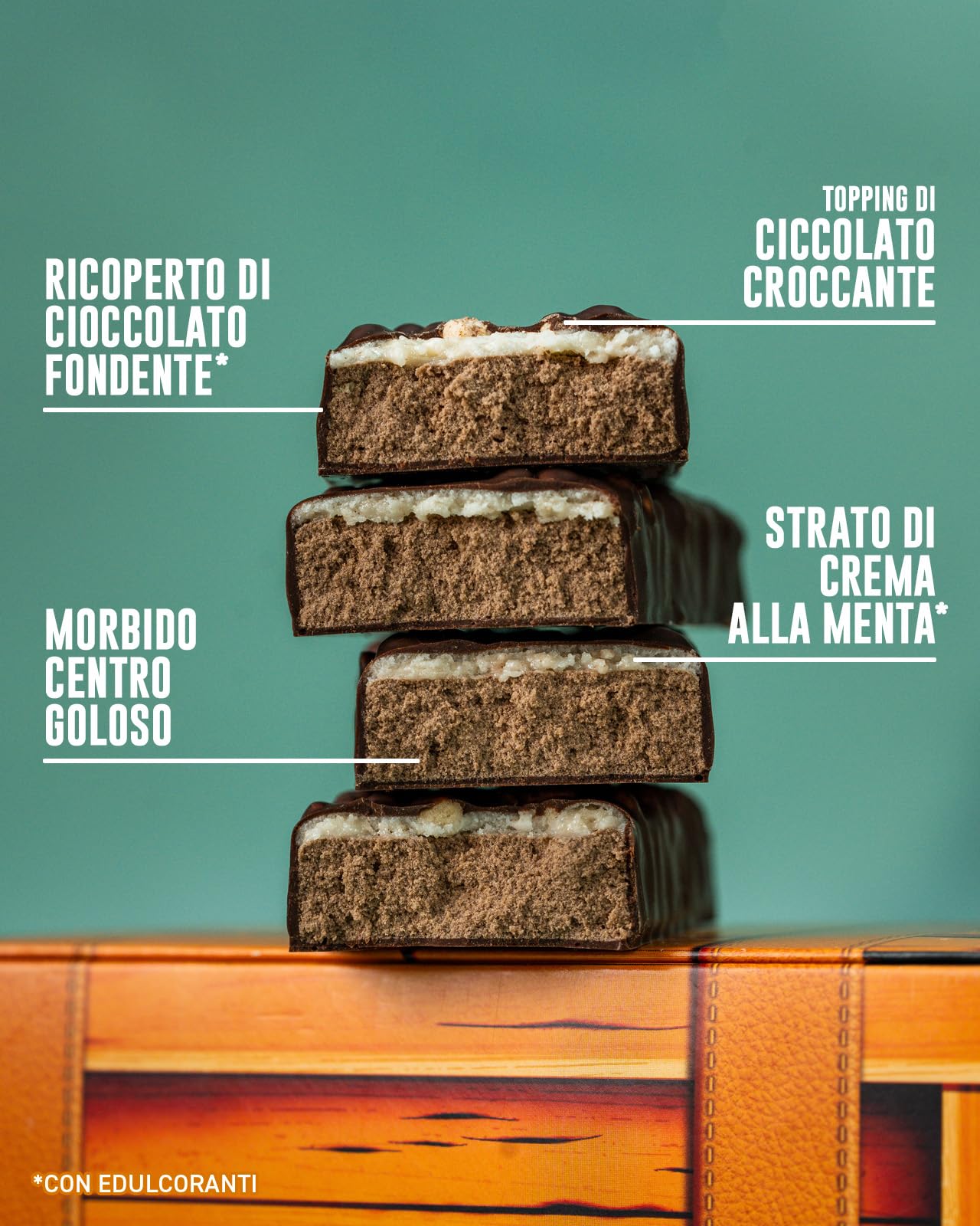 Grenade Barretta Proteica - Dark Chocolate Mint, 12 x 60 g | Barretta Proteica a Basso contenuto di Zuccheri, Piú di 20g di Proteine per Barretta
