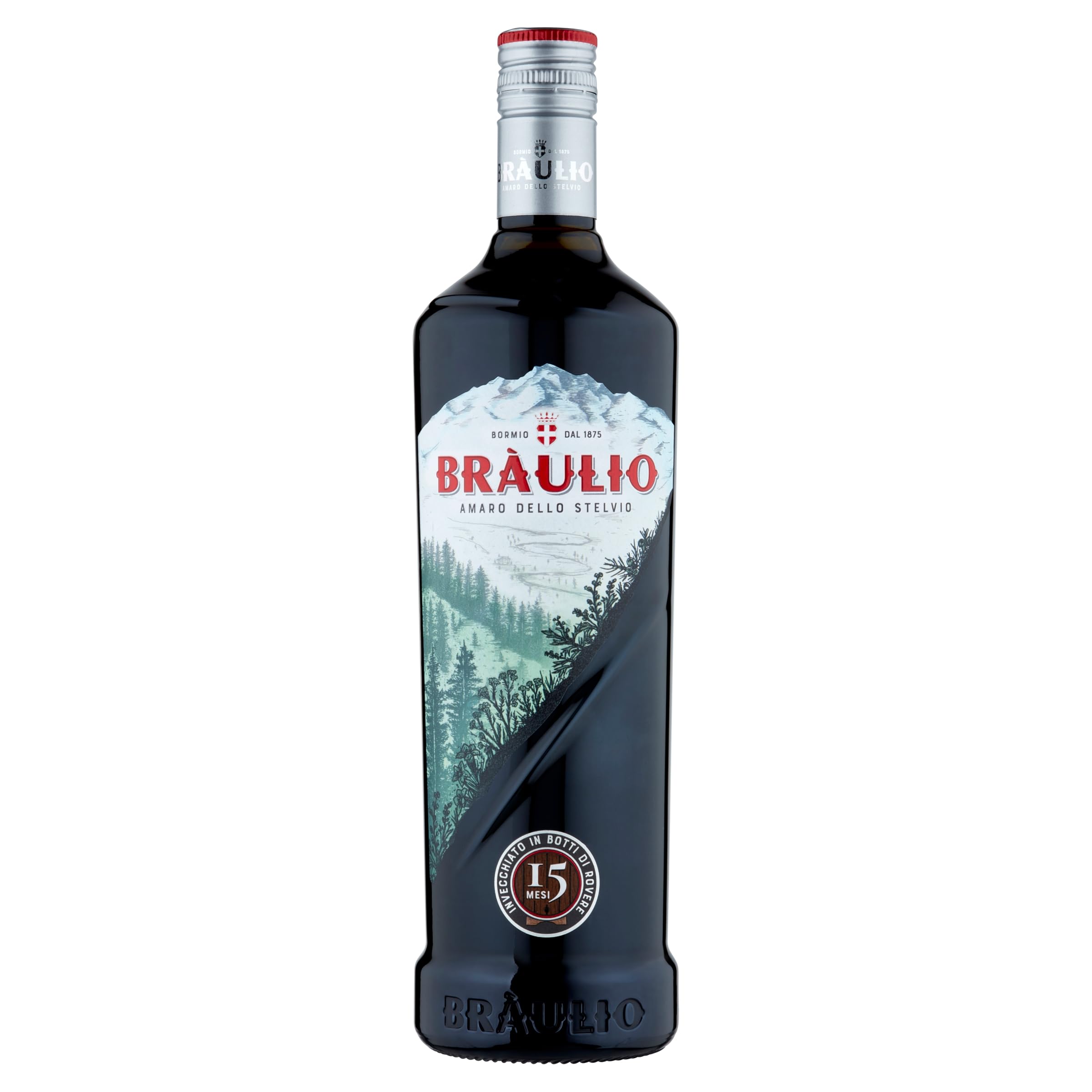 Braulio Amaro Alpino 1L, 21% - Herbal Italian Liqueur