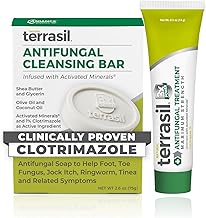 terrasil Antifungal Treatment (2-Product Kit 14g Tube + 75g Soap bar) Antifungal Cream with Clotrimazole and Natural Ingredients, Relief for Ringworm, Jock Itch, Athletes Foot, Fungal Yeast Infection