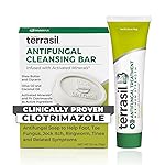 terrasil Antifungal Treatment (2-Product Kit 14g Tube + 75g Soap bar) Antifungal Cream with Clotrimazole and Natural Ingredients, Relief for Ringworm, Jock Itch, Athletes Foot, Fungal Yeast Infection
