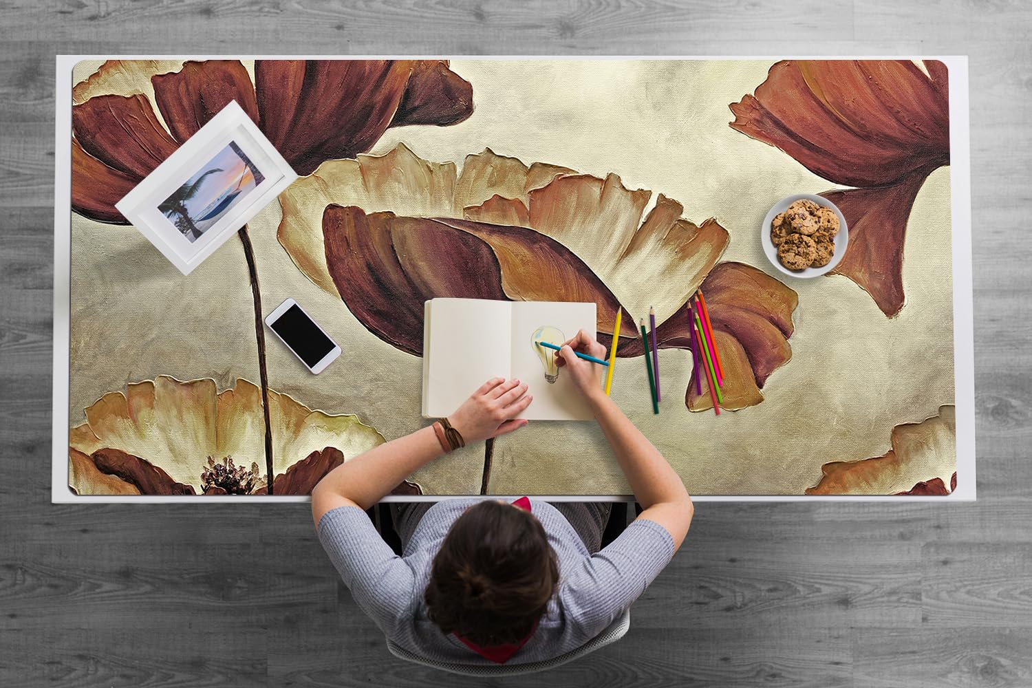 Couverture de bureau protection des surfaces imperméable 120x60 - 8