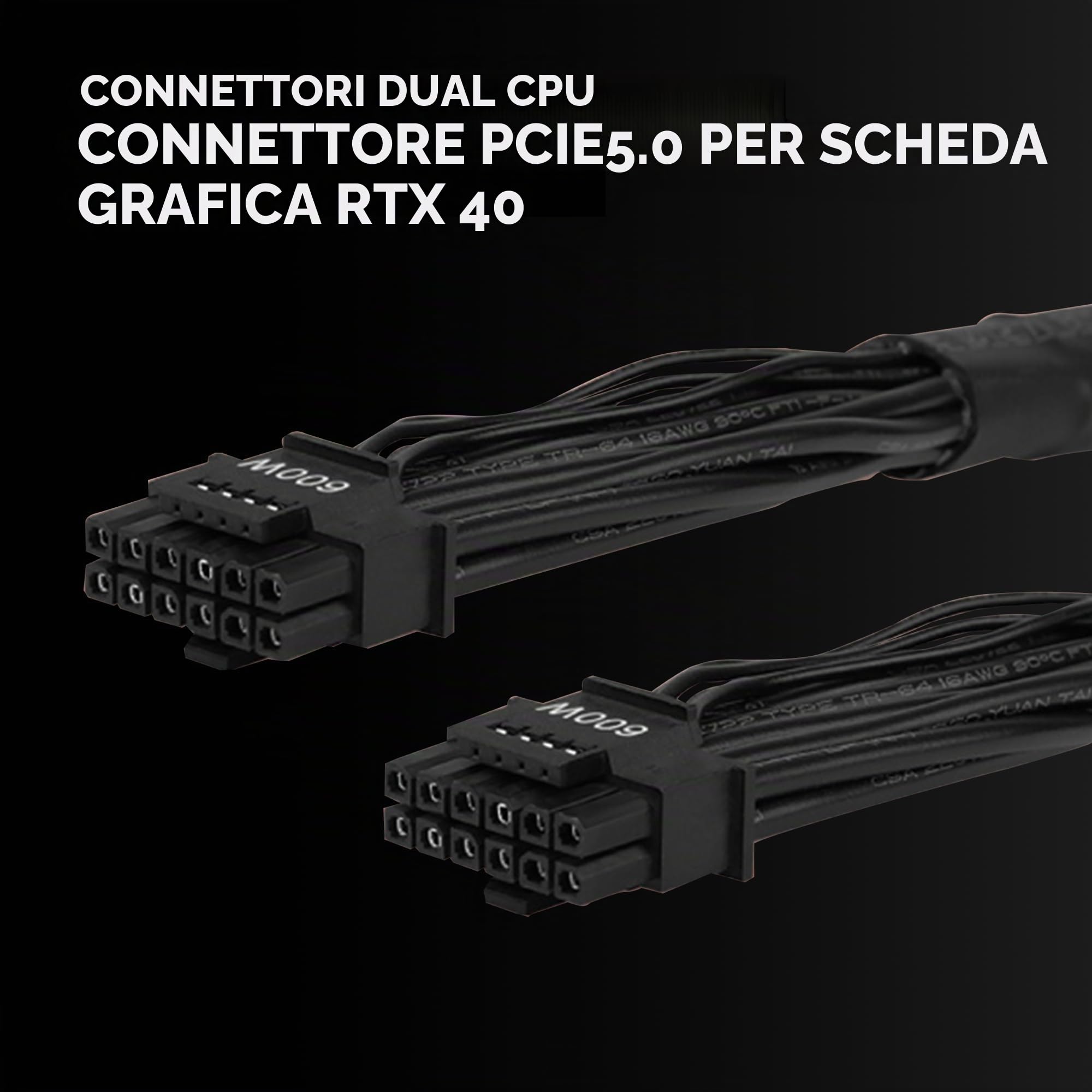 Aerocool LUXPRO850, Alimentatore 850W, 80Plus Bronze 230V Certificato UE, Efficienza +88%, Condensatori Giapponesi 105°C, Ventola APFC 14cm FDB, ATX 3.0 e PCIe 5.0, 5 anni di garanzia, Nero