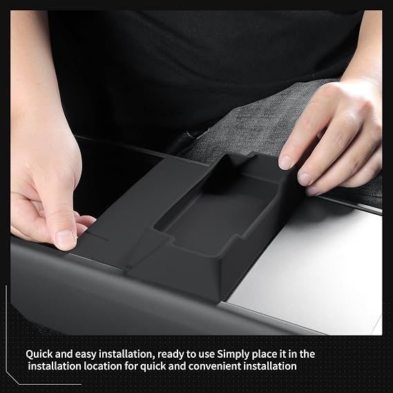 LUCKEASY Center Glasses Holder Tray for Tesla Model Y/Y L 2025 2026