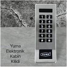 Yuma Elektronik  ifreli Kabin Kilidi, Model YM-KBN, Gri