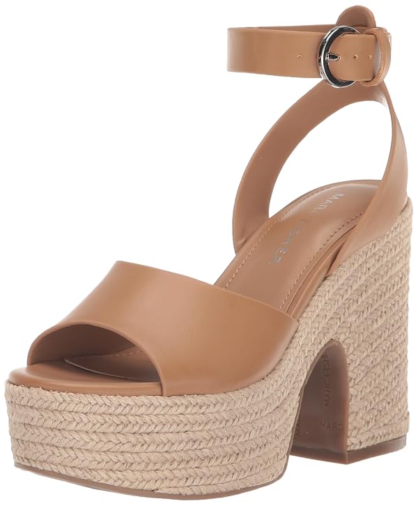 Marc Fisher Women's Vetina Platform Sandal, Tan 210, 9.5 by Marc Fisher - Used condition - US$10.02