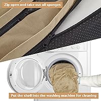 Vista 89 de Comfort Expression - Cama ortopédica para perros extragrandes, 53 x 42 pulgadas, cama impermeable y de apoyo de espuma con cojines removibles