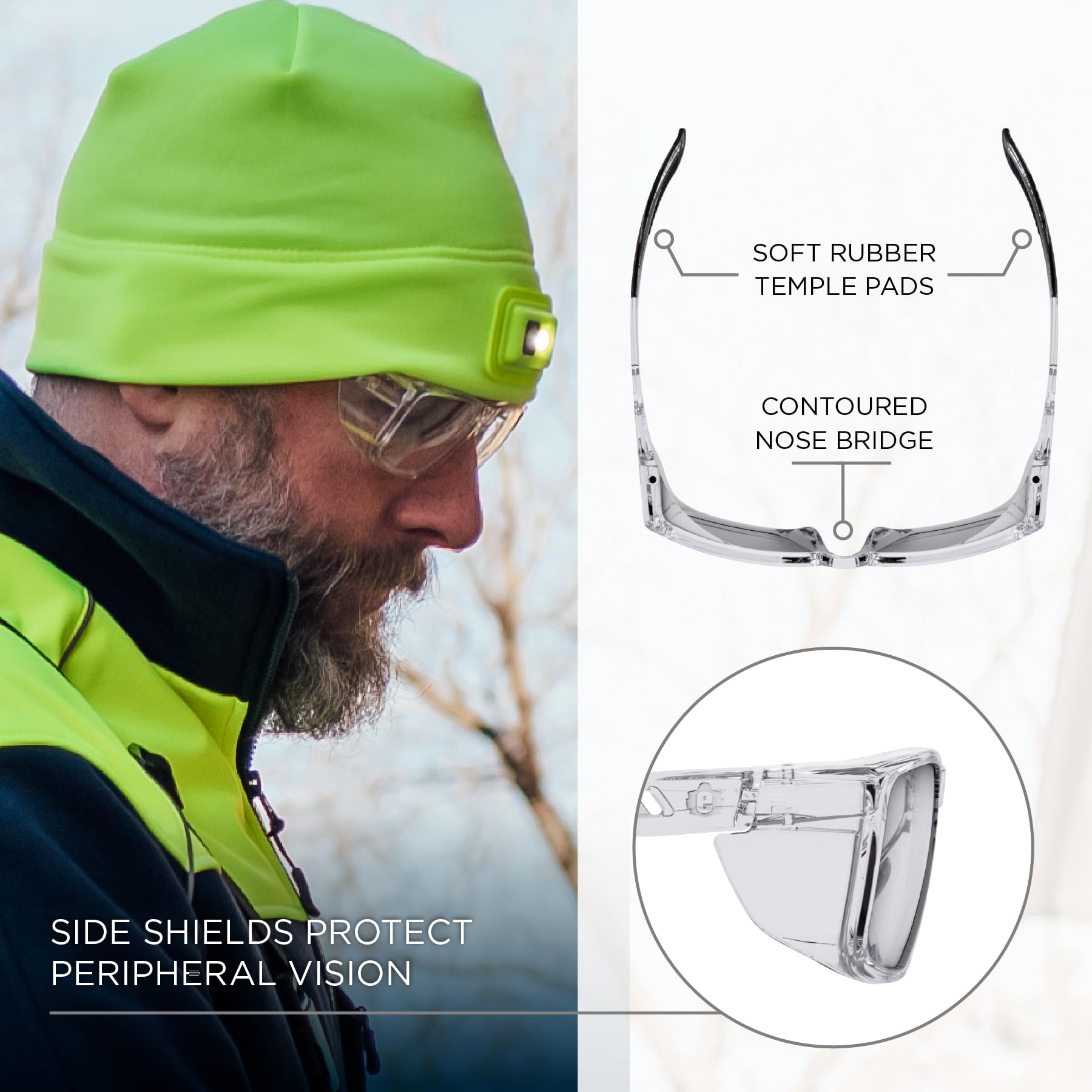 Skullerz SIXTEN Safety Glasses - Anti-Fog & Scratch Resistant -3 Skullerz SIXTEN Safety Glasses - Anti-Fog & Scratch Resistant -3