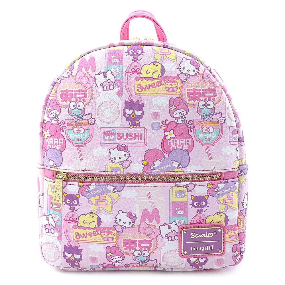 Loungefly Sanrio Hello Kitty Kawaii Convertible Double Strap Shoulder Bag Handbag Purse - One Size Multi