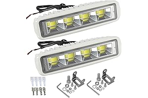 Partsam Waterproof Dual-Color LED Boat Docking Lights
