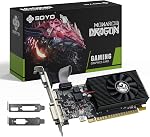 SOYO GeForce GT 740 4GB Carte graphique à profil bas, HDMI/VGA/DVI-D Triple sortie, 4GB DDR3 128-Bit, SFF Carte vidéo de demi-hauteur pour bureau Slim PC, Ordinateur GPU Prend en charge Windows 11/10/8/7