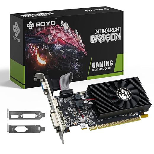 SOYO Geforce GT 740 Low Profile Graphics Card, 4GB DDR3
