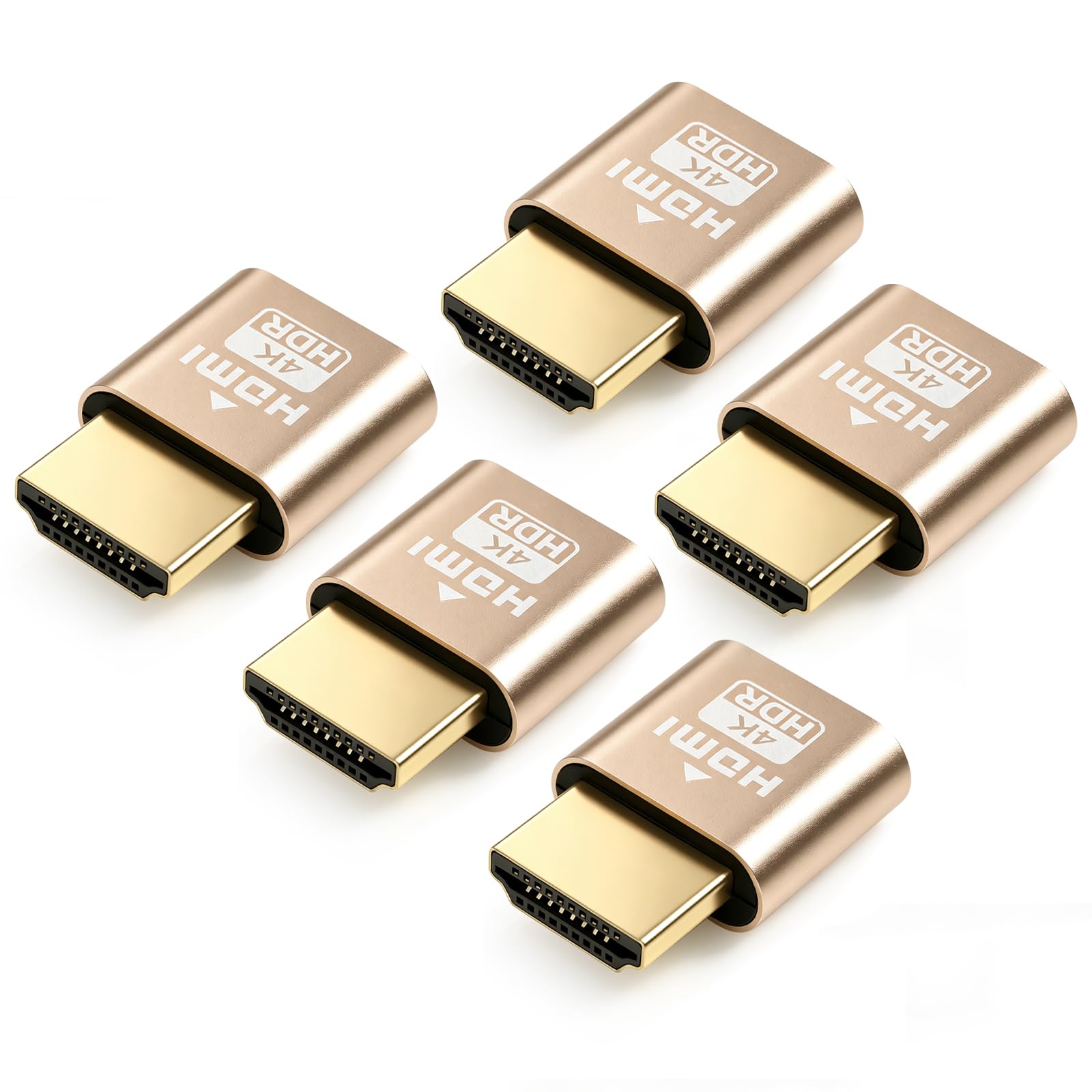 Amazon.co.jp: DTECH 5個入り HDMI ダミー プラグ 4K 60Hz HDMI Dummy