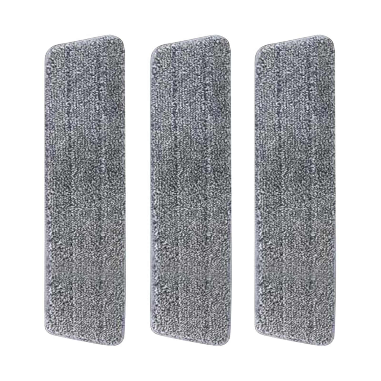 3 Pcs Microfibre Mop Pads,Mop Heads Replacement,Mop Pads Machine Washable,Reusable Mop Pads,for Wet Dry Floor Cleaning Hardwood Laminate Floor(Grey) (45cm)