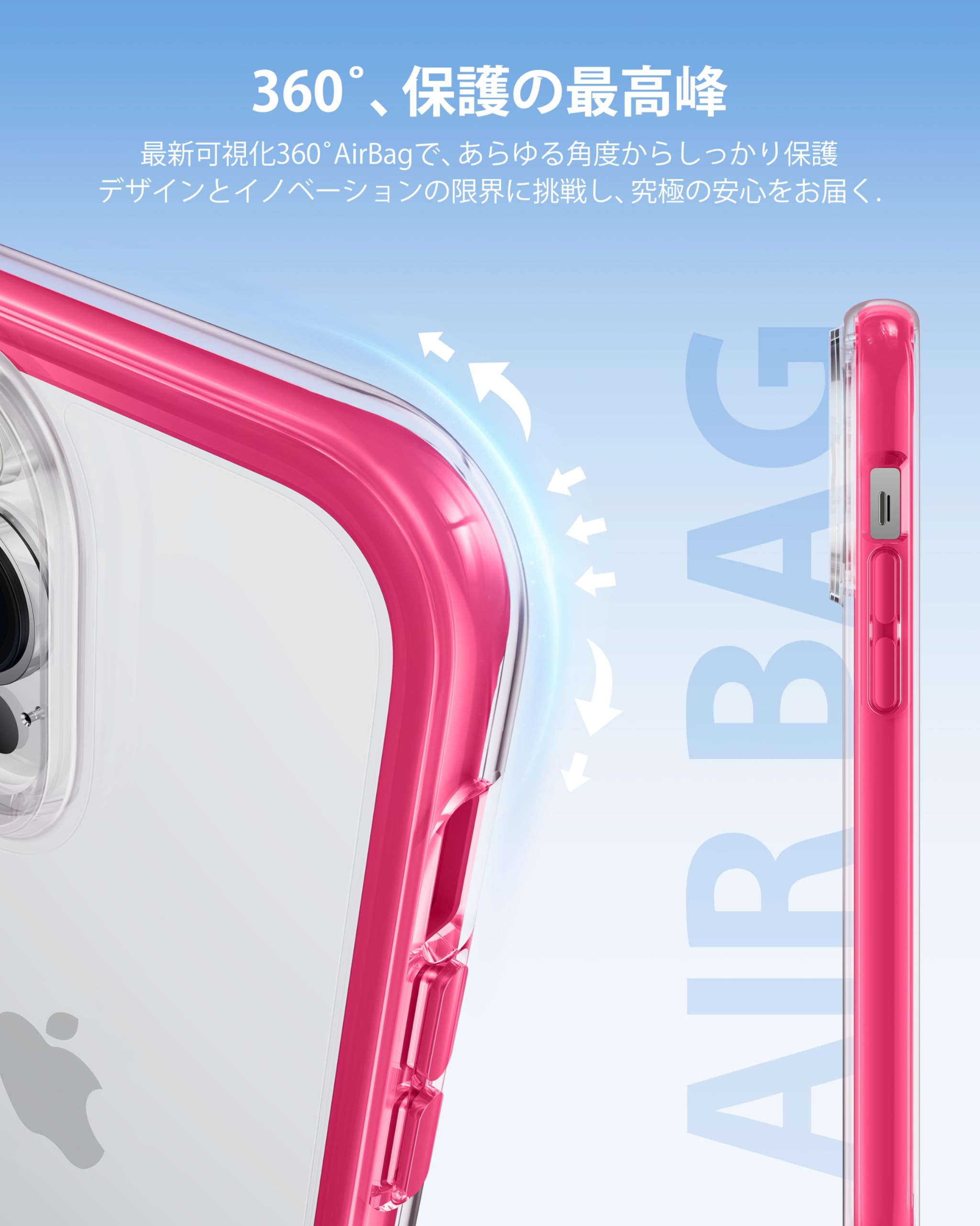 Amazon.co.jp: CASEKOO iPhone 14 Pro Max ケース 耐衝撃 クリア 黄変