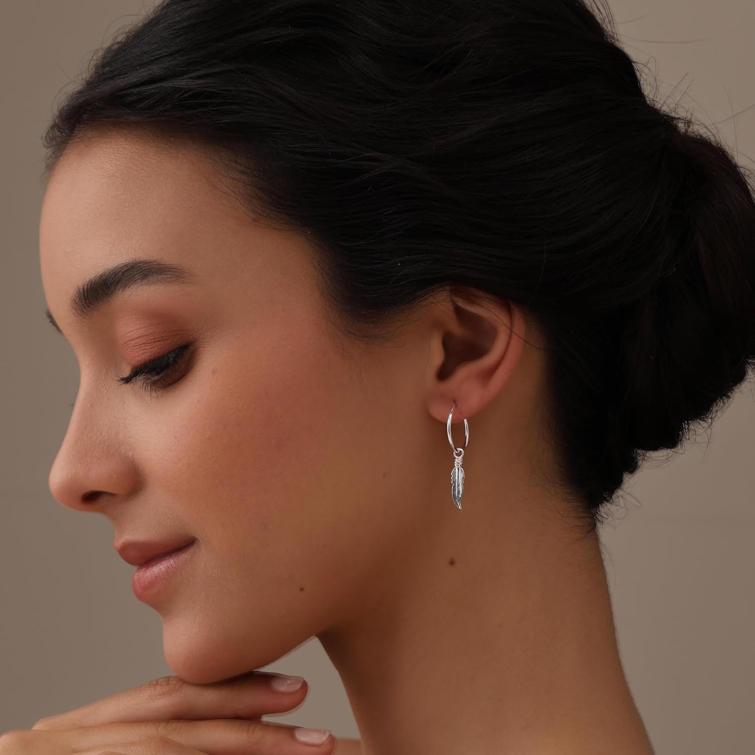 LeCalla Women's 925 Sterling Silver Drop Dangle Earrings | Dainty Lightweight Hypoallergenic Huggie Earrings for Women | Charms Dangle Drop Small Hoops Cartilage Minimalist Jewelry Gifts
