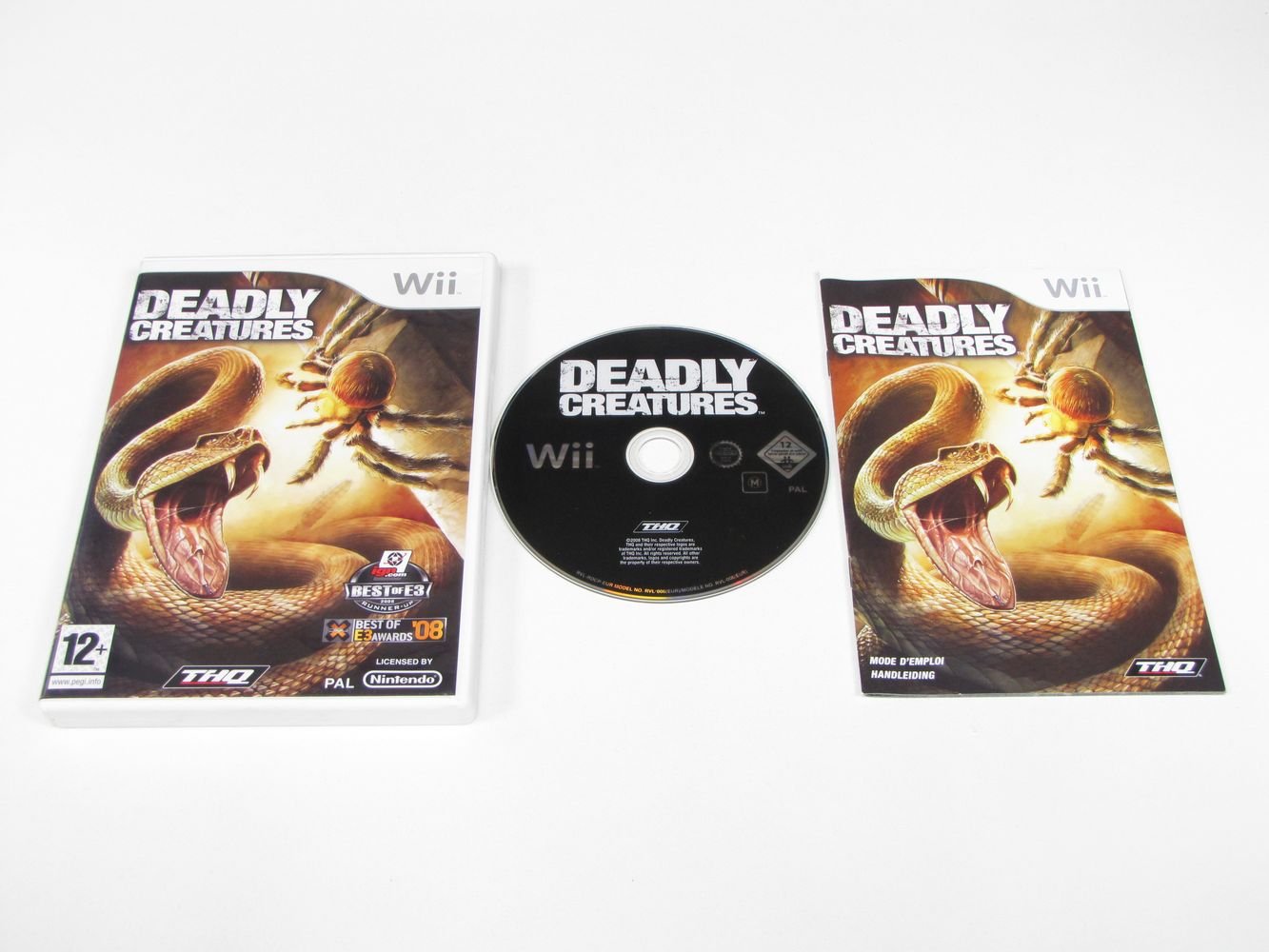Jeu Vidéo DEADLY CREATURES Pour Nintendo Wii - Version Française (VF), En Très Bon État, Boîte Et Instructions Incluses