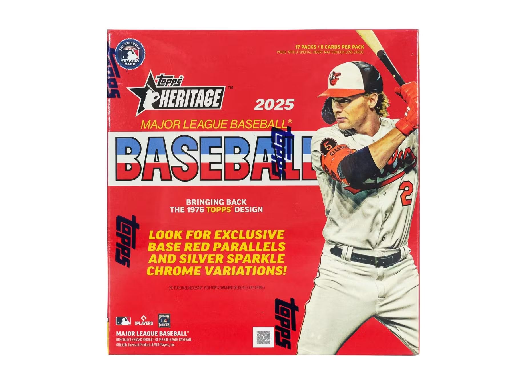 Amazon.com: 2025 Topps Heritage Baseball MEGA box (17 pks/bx) :  Collectibles & Fine Art