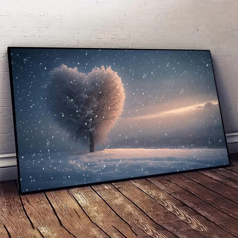 Pintar por Numeros Adultos Nieve Amar, DIY Pintar por Numeros Lienzo Manualidades, Pinturas Acrílicas con Números para Principiantes, Cuadros Decoracion Salon Modernos (Sin Marco) 90x180cm B-686
