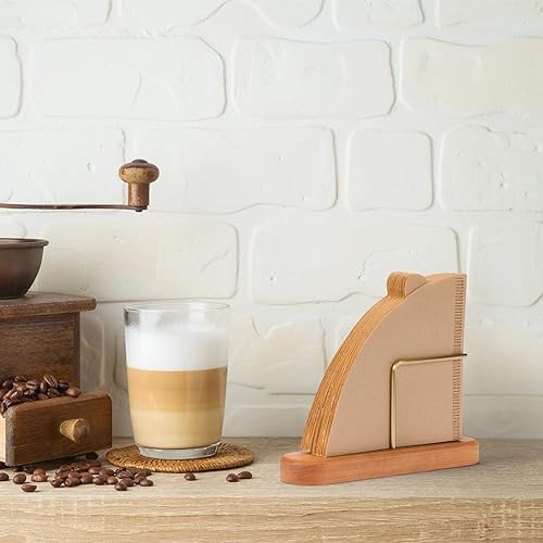 Miniatura 7 de XCX Soporte de filtro de café en cono, almacenamiento de filtro de café de soporte, contenedor de filtro de café para filtros de café de papel V60,