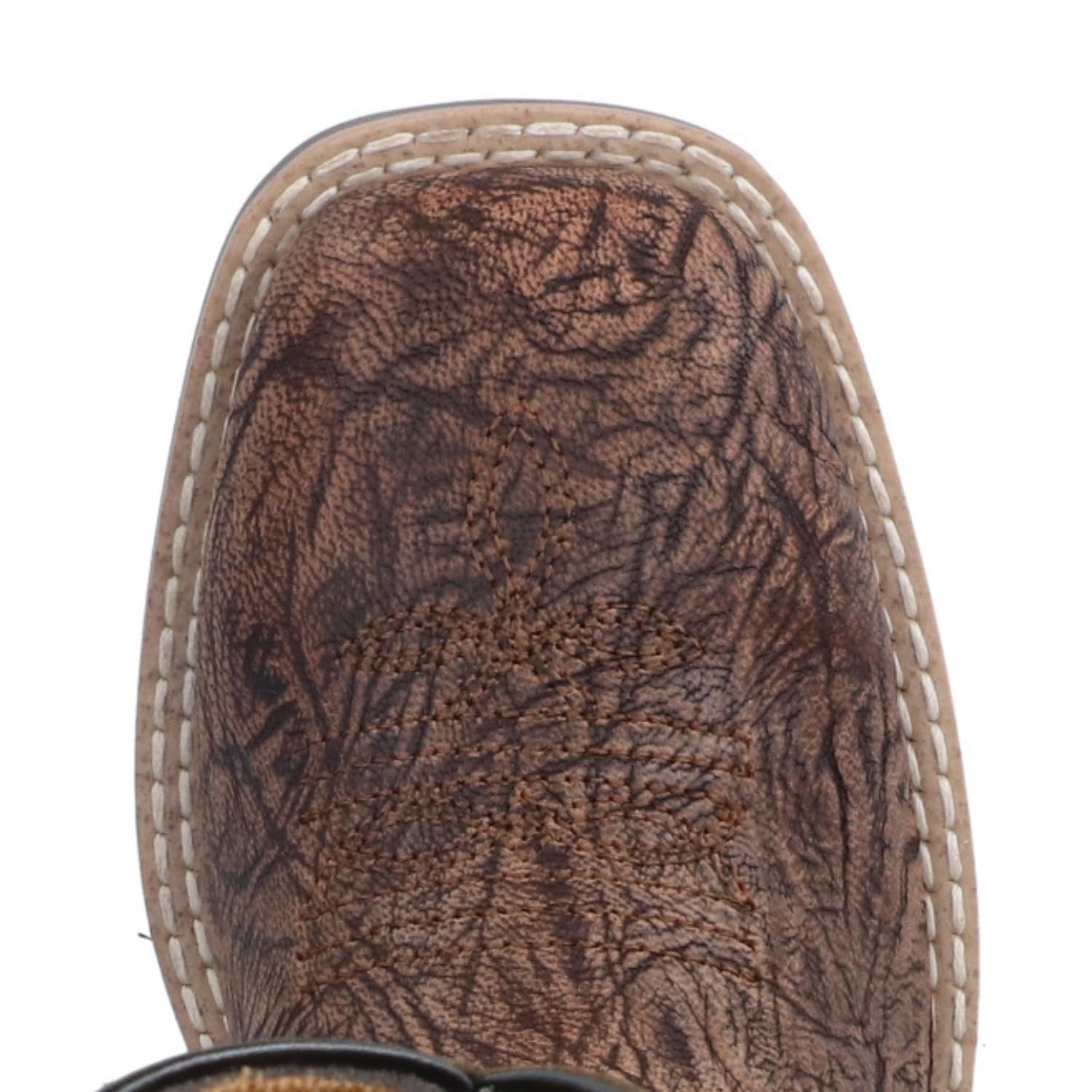 Kid's Presley Brown/Black Leather Western Boots