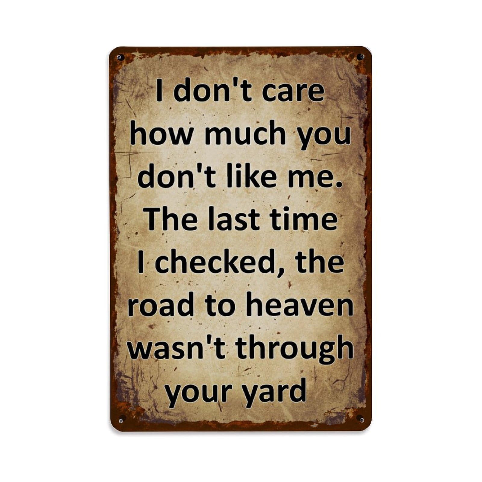 Jdfenggu Vintage Rustic Metal Sign With Text(1) Retro Metal Tin Sign, Decor Art Poster For Bar, Home, Man Cave, Kitchen, Laundry Room Gift 8X12inch