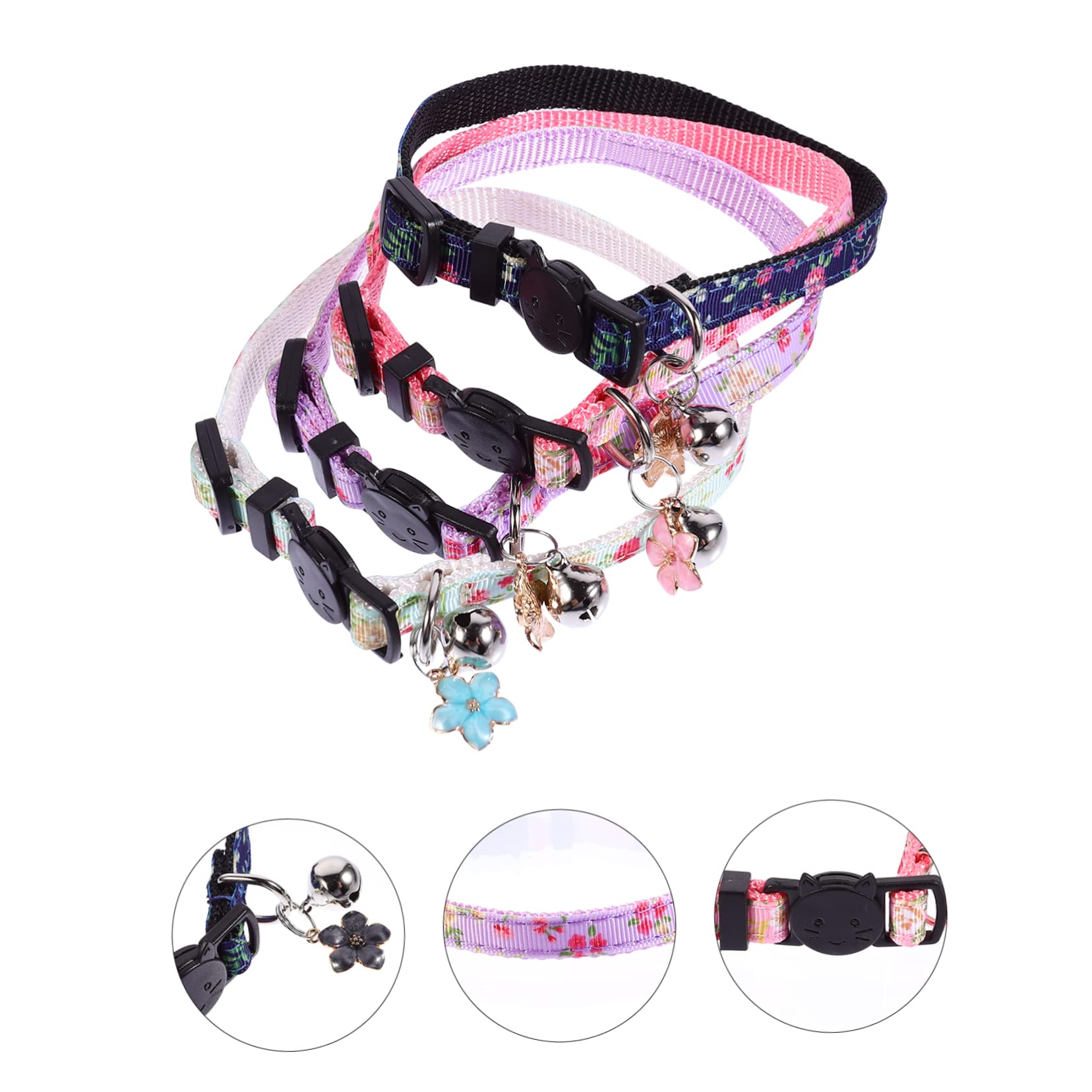 Didiseaon 12piezas Collar para Gatos Flores y Confortable Pack De para Fiesta y Uso Diario