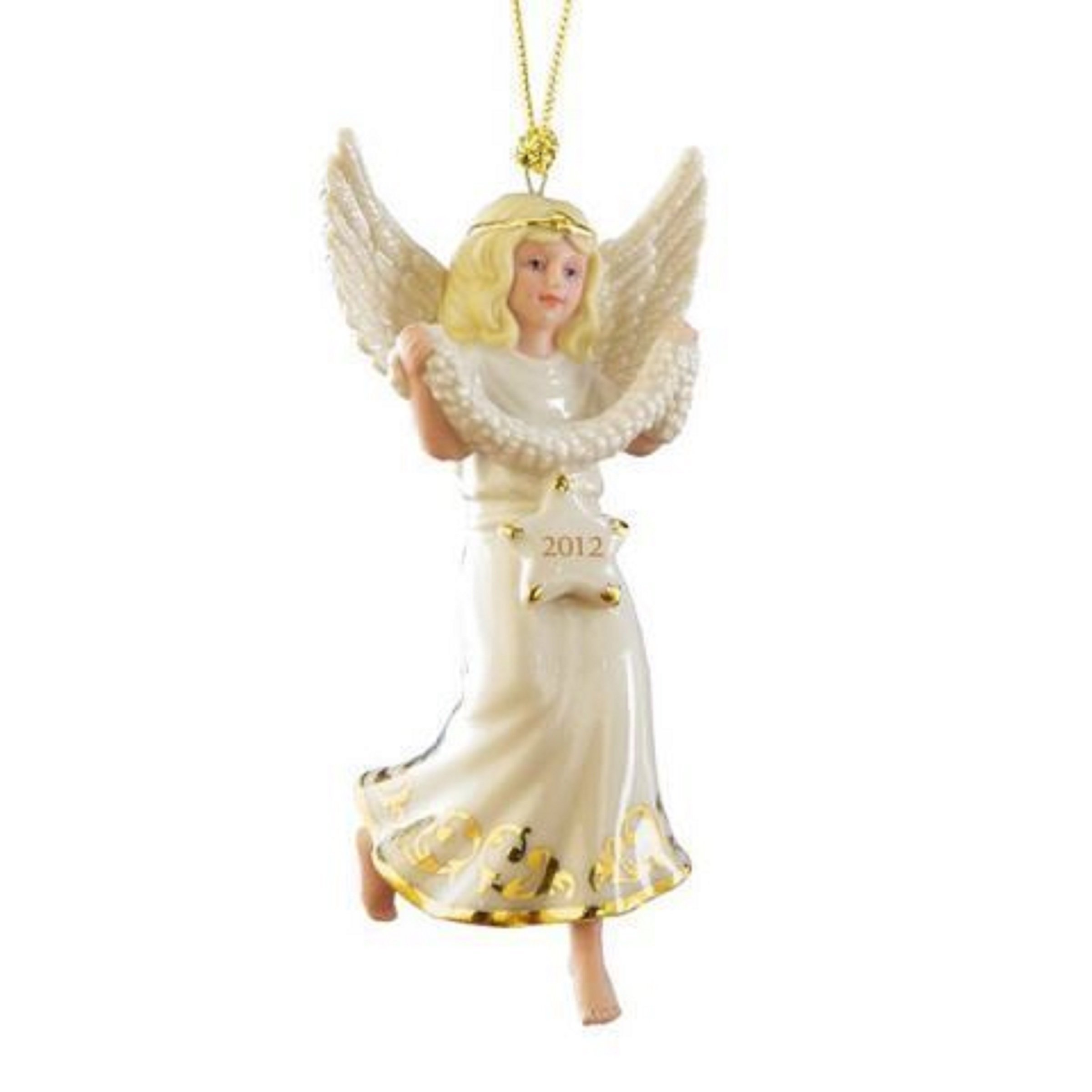 Ange Stargazer Lenox de Noël 2012 figurine blonde suspension édition limitée