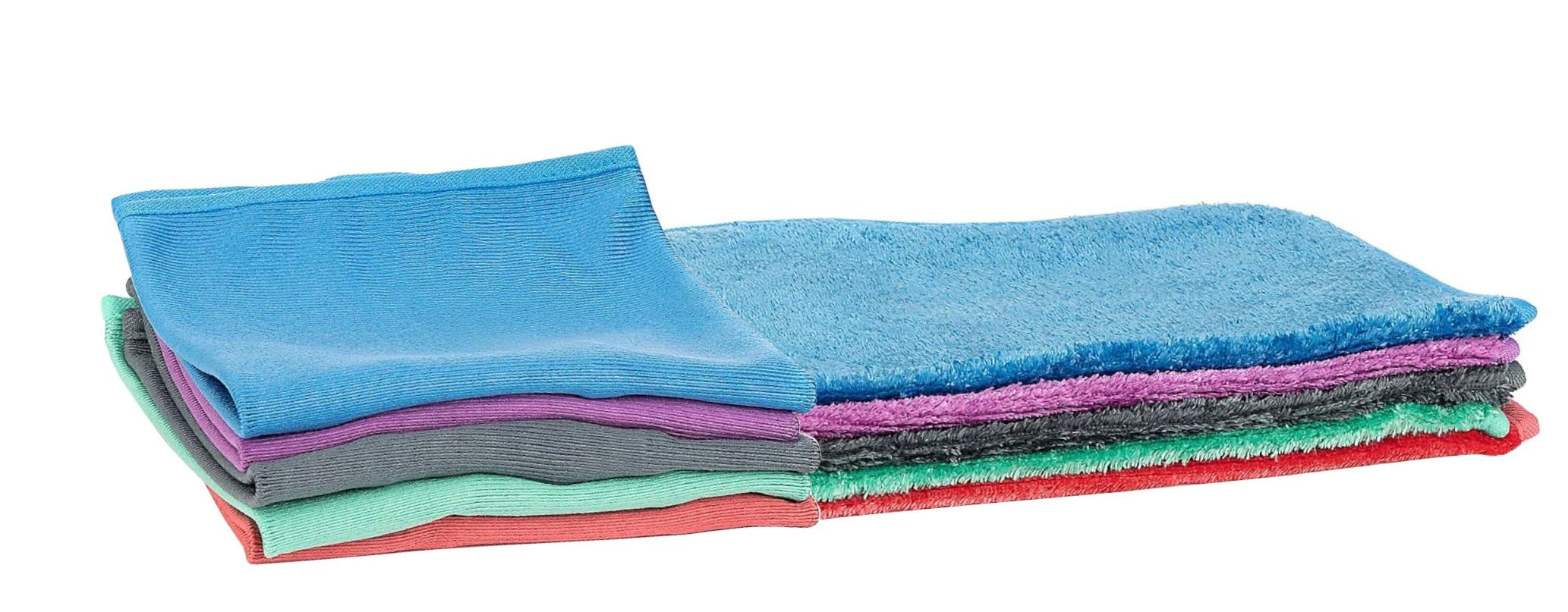 Aqua Clean Kristall Fenstertücher Set – 10-teilig (5 Poliertücher 35×45 cm, 5 Vorreinigungstücher 30×30 cm)