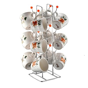 FineArts® Cup Holder Stainless Steel Stand Heavy Duty for Home & Kitchen Use.