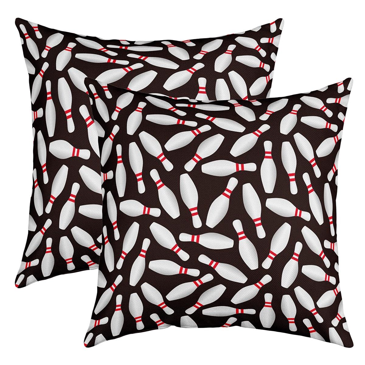 jejeloiu Bowling Pillow Cases Cushion Covers 16