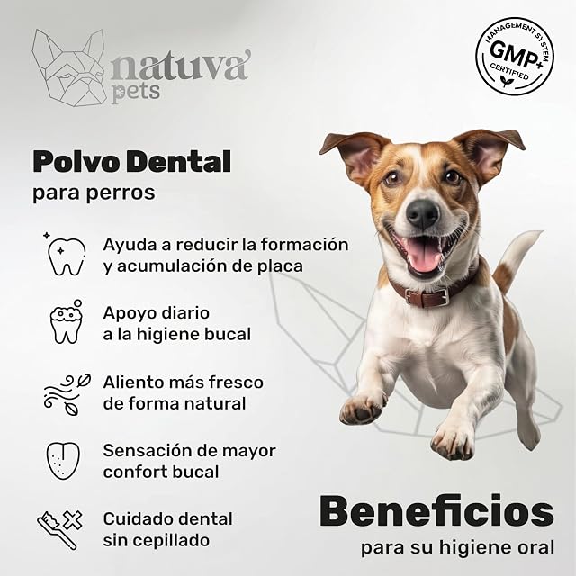 Foto 2 de 8 de Limpiador Dental Perros 100% Natural con Alga Kelp Premium - 180 g