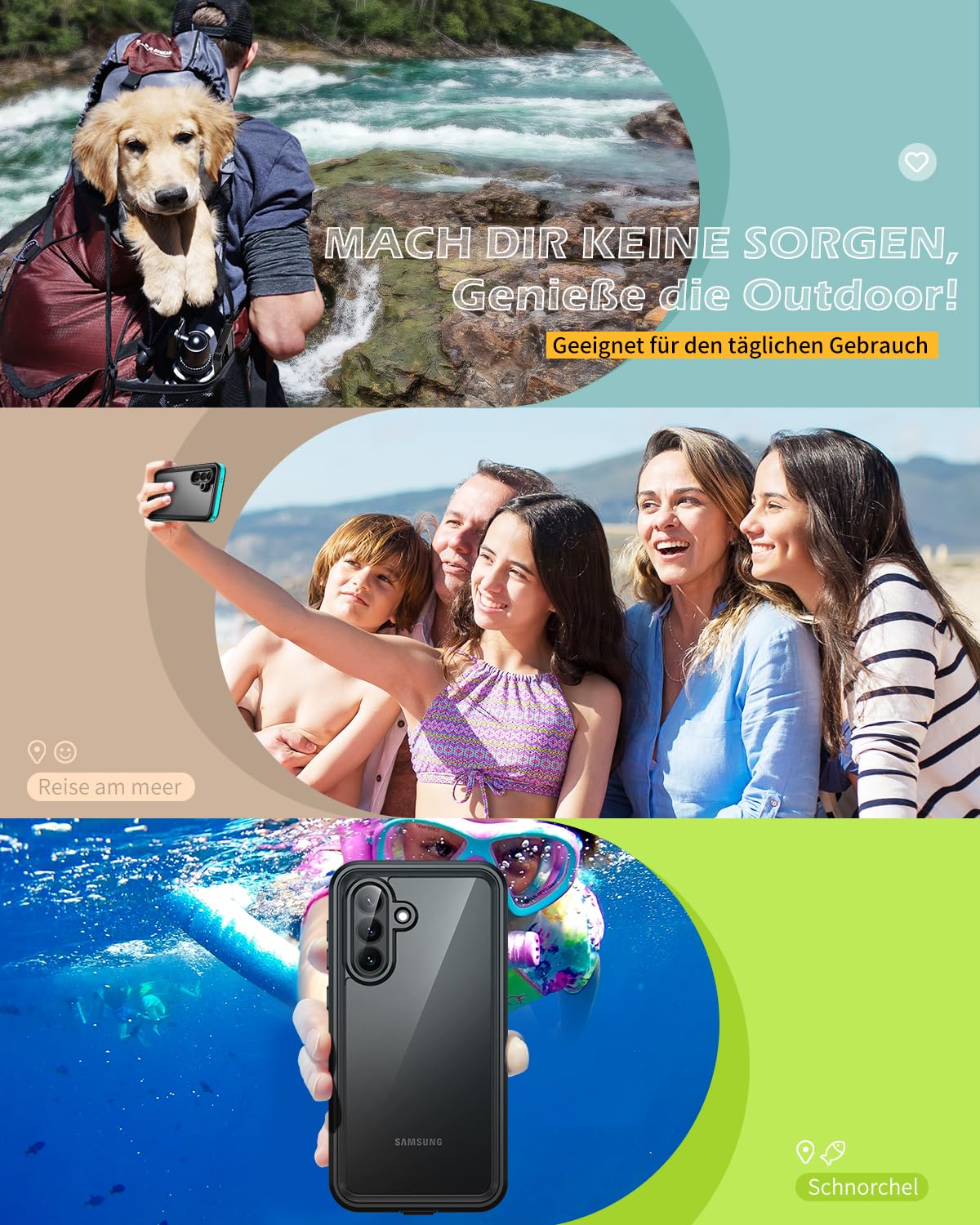 für Samsung Galaxy A57 5G Hülle,HandyHülle für Samsung A57 IP68 Wasserdicht 360 Schutzhülle,Stoßfest Staubdicht Outdoor Panzerhülle mit Eingebautem Displayschutz für Galaxy A57,Blau