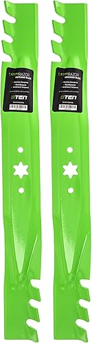 8TEN LawnRAZOR - Juego de cuchillas de cortacésped para Cub Cadet MTD Troy Bilt LTX1040 RZT-L42 942-04308-X 42 pulgadas (diente)