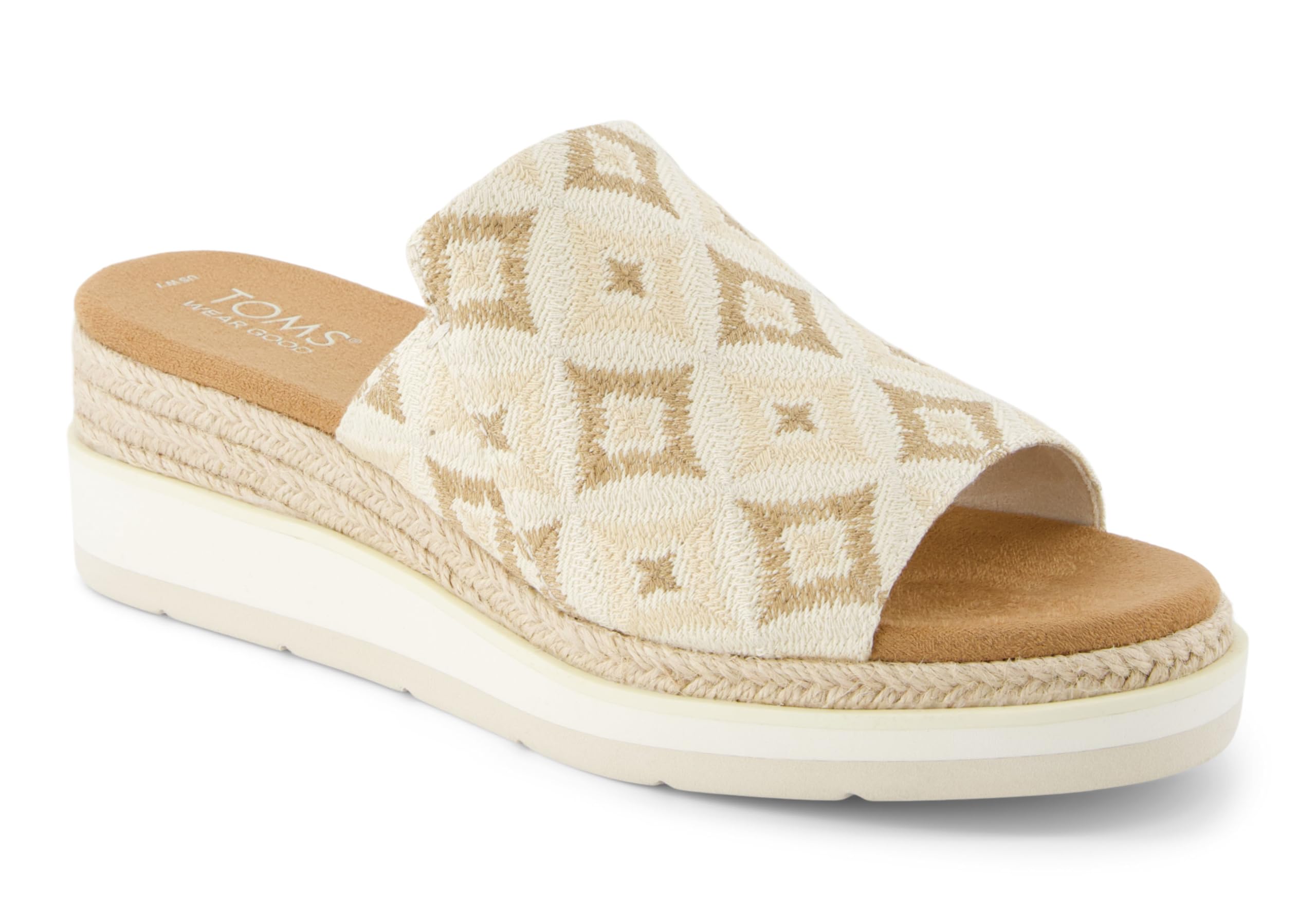 Espadrilles mules TOMS Margot beige évite les douleurs d'été