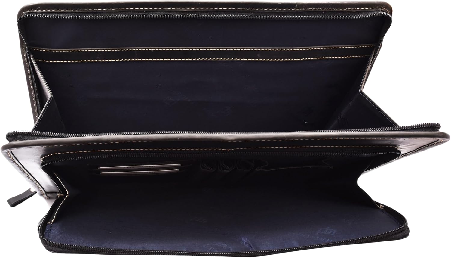 Real Leather Folio Bag A4 Document Tablet Underarm Clutch Portfolio Case Aero