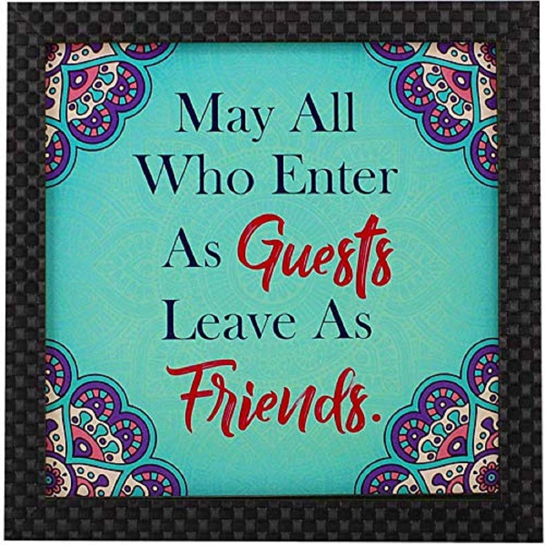 elkart Synthetic Design Motivational/Funny Quote Photo Frame for